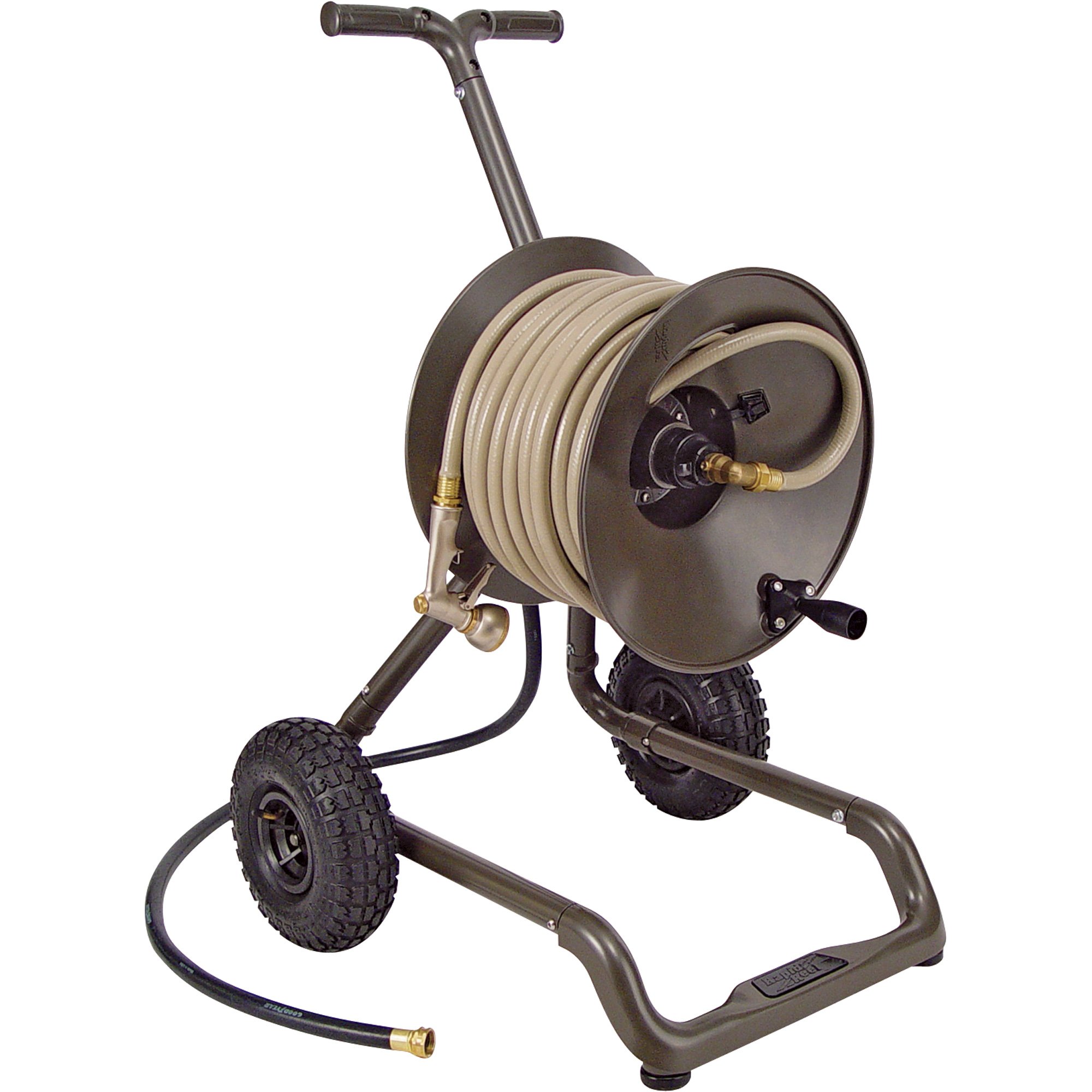 Rapid Reel Heavy-Duty Water Hose Reel with Cart, Model# GH164CT